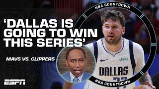 ITS DIFFICULT TO BET AGAINST DALLAS  Stephen A believes Mavs will defeat Clippers  NBA Countdown [upl. by Schonfield]