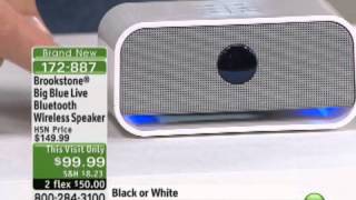 Brookstone Big Blue Live Bluetooth Tabletop Wireless Spe [upl. by Ody]