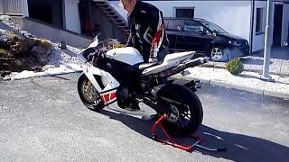 Hdvidz in Yamaha R5 RD500 R6 hybrid [upl. by Keefe955]