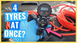 Tuff Terrain Multi Tyre DeflatorInflator Kit  Pump up 4x tyres at once  Full Review [upl. by Aznofla]