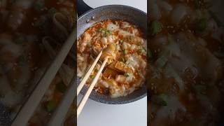 Cheesy Tteokbokki 🧀 🍜 ❤️ tteokbokki koreanfood disco shorts food [upl. by Camile]