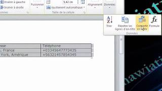 Convertir un tableau en texte sous Word 2010 [upl. by Aisayn]