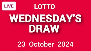 The National Lottery Lotto Draw Live results from Wednesday 23 October 2024  tonights lotto [upl. by Kraska475]