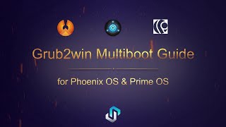 How to Multiboot Android x86 amp Phoenix os using Grub2win [upl. by Yeffej]