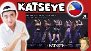 REACTION KATSEYE 캣츠아이 MY WAY 091824 Live Performance Fancam Market Market [upl. by Dammahom]