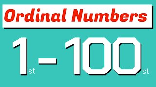 1 to 100 Ordinal Numbers  Ordinal Numbers 1 to 100 in words  ordinal numbers 1100 in english [upl. by Laval]