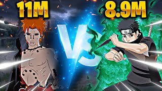 Pain Six Paths with 11 Millions Battle Power vs Shisui Susanoo  Naruto Online [upl. by Ateloiv]