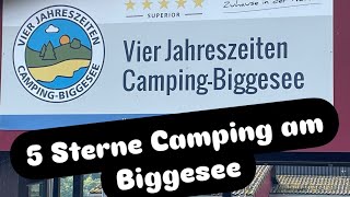 CampingBiggesee Vier Jahreszeiten 5 Sterne 🌟 [upl. by Olivie483]