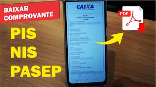 Como baixar comprovante do PIS NIS OU PASEP através do Celular  Descobrir o número do PIS [upl. by Eveiveneg]