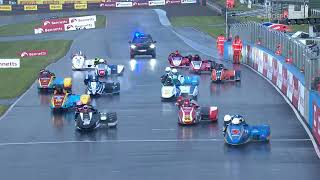 2024 Express Tyre Service British Sidecars  Knockhill  Race 1 highlights [upl. by Gerrard677]