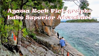 Sacred Agawa Rock Pictographs  Lake Superior Park 2024 [upl. by Pedaias]