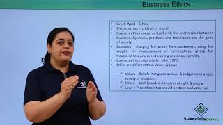 Class 11th – Business Ethics  Business studies  Tutorials Point [upl. by Cristian]