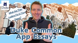 Duke University 2024 Common App Essays duke commonapp collegeadmissions essay [upl. by Etnahsa691]