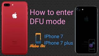 how to enter DFU mode iPhone 7 amp iPhone 7 plus [upl. by Kutzenco457]