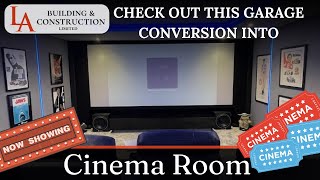 Garage Conversion to Cinema Room  Complete Timelapse Transformation by LA Building amp Construction [upl. by Hanid80]