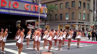 Christmas in August The Rockettes performing on Sixth Avenue NYC this morning [upl. by Arabella]