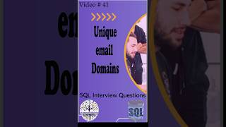 Unique Email Domains sqlfordataengineer faangpreparation interviewquestions deinterview faang [upl. by Oehsen858]