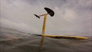 Outer Banks Kiting  with new Naish Hover Foil 2017 [upl. by Kaia475]