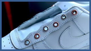 How to Attach EYELETS to Any Shoe  Easy Custom Tip [upl. by Anwahsar]