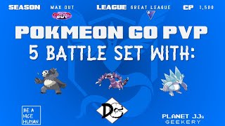 Pokémon GO PvP  Great League 5 Rounds Pangoro  Drapion S  Sandslash A [upl. by Cheatham]