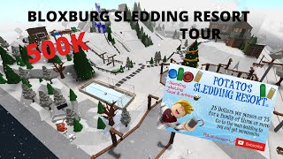 Touring My HALF A MILLION Dollar SkiSledding Resort  Roblox Bloxburg [upl. by Gillman]