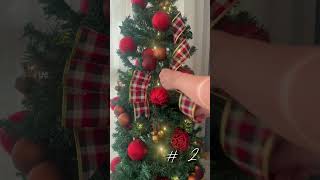 3 ways to personalized you christmas tree with ribbon christmasdecor chritmastree [upl. by Chrisse]