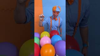 Pop the Balloon Sink or Float with Blippis Vehicle Toys shorts blippi [upl. by Dibru]