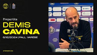 PREPARTITA  Vanoli Cremona 🆚 Pallacanestro Varese  Demis Cavina  Conferenza stampa [upl. by Ardell]