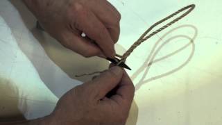 How To Splice A Loop in Three Strand Rope [upl. by Meer927]