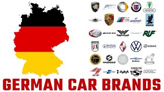 German Car Brands  Cars from Germany with Logos [upl. by Aihsenak600]