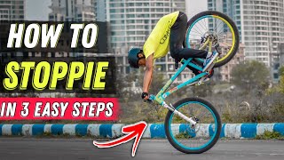 How To ROLLING STOPPIE  In 3 Easy Steps  Akash Prasad [upl. by Selinski423]