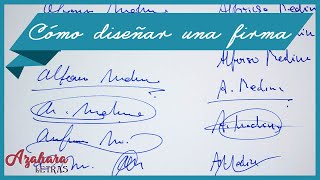 Cómo Hacer una Firma Bonita y Elegante [upl. by Elaweda]