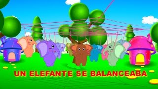 Un Elefante se Balanceaba Con Letra  Canciones Infantiles [upl. by Erihppas724]