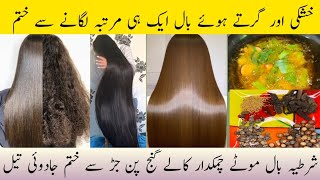 Winter Hair Growth Challenge l World Best Hair Oil l Most Powerful Hair Care Oil FOr Long Silky Hair [upl. by Aliuqaj]