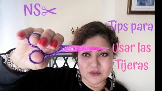 Como usar las tijeras al cortar cabello💇‍♀️✂️tips para principiantes✂️ [upl. by Lorrimer845]