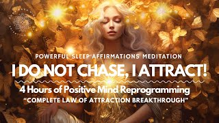 I Do Not Chase  I attract 🧲 Powerful Sleep Affirmations Meditation 😴 LOA Breakthrough ⚡️⚡️ [upl. by Annoved]