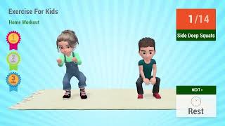 9 Min Exercise For Kids  Home Workout [upl. by Aizatsana536]