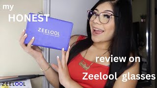 zeelooloptical my HONEST review on Zeelool blue light glasses [upl. by Aihsetel]