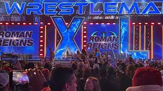 Roman Reigns FULL WRESTLEMANIA 40 ENTRANCE LIVE [upl. by Ryder]