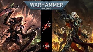 New Tyranids Vs Adepta Sororitas Warhammer 40k 2000 Point Battle Report [upl. by Yelsiap]