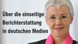 Gabriele KroneSchmalz Einseitige Berichterstattung in den Medien [upl. by Sirk]