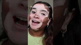 Part 1 ♥️ vitiligo makeup makeuptutorial beautymakeup tutorial beauty beautymakeup [upl. by Dranoel]