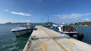 Water Taxi Pier in Nevis near Oualie Beach [upl. by Airtap700]