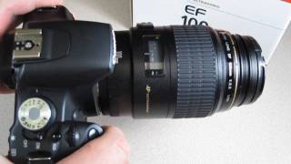 Canon EF 100mm F28 Macro USM  Quick look [upl. by Collis476]