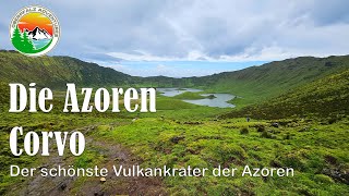 Die Azoren Corvo Tagesausflug auf die kleinste Insel der Azoren und zum spektakulären Vulkankrater [upl. by Anawat]