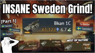 The WHOLE Sweden Tech Tree Grind🔥💀Most OP Nation in game  Moments you WONT Believe💥Part1 [upl. by Yekcaj]