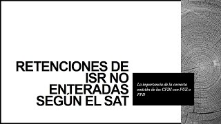 Retenciones ISR [upl. by Faux]