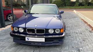 Alpina B12 50 E32  Alpina Blue Metallic 1990  Oldenzaal Classics [upl. by Nilrah]