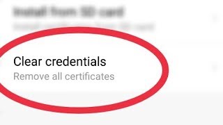 Clear credentials Remove all certificates Storage  Encryption amp credentials In Redmi Note 5 Pro [upl. by Ehctav]