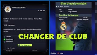 Fifa 22 Carriere Manager Comment Changer De Club [upl. by Siuqcram]